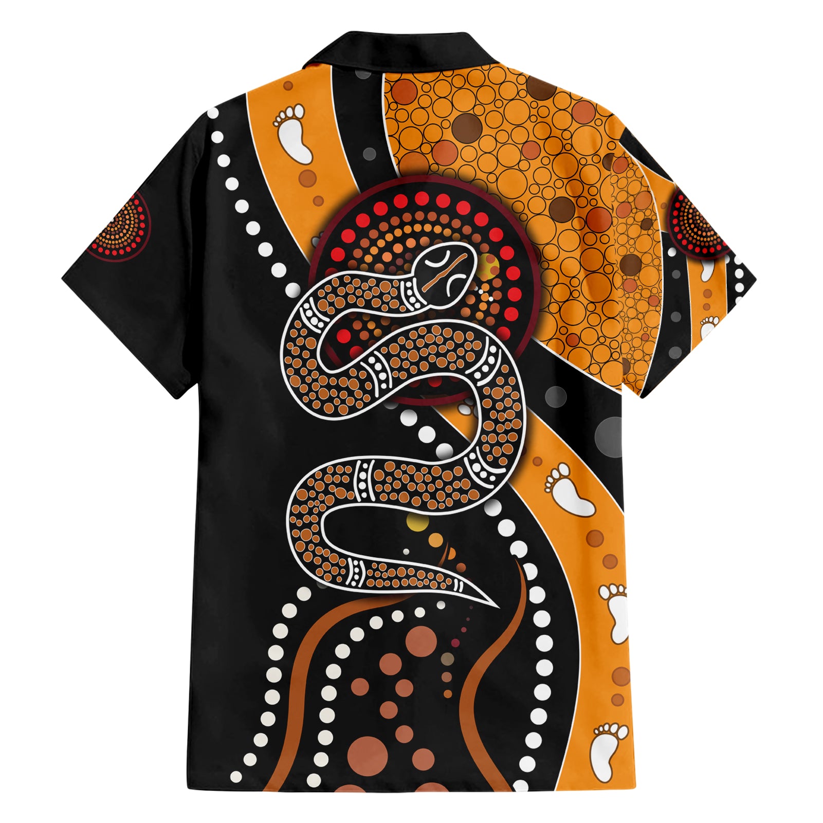 Aboriginal Snake Pattern Dot Art Hawaiian Shirt - Vibe Hoodie Shop