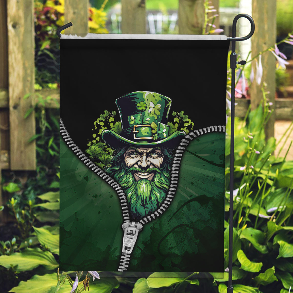 The Irish Man 3D Zip Art Garden Flag - Vibe Hoodie Shop