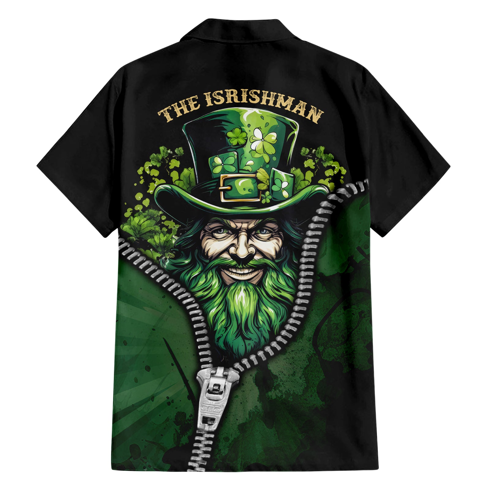 The Irish Man 3D Zip Art Hawaiian Shirt - Vibe Hoodie Shop