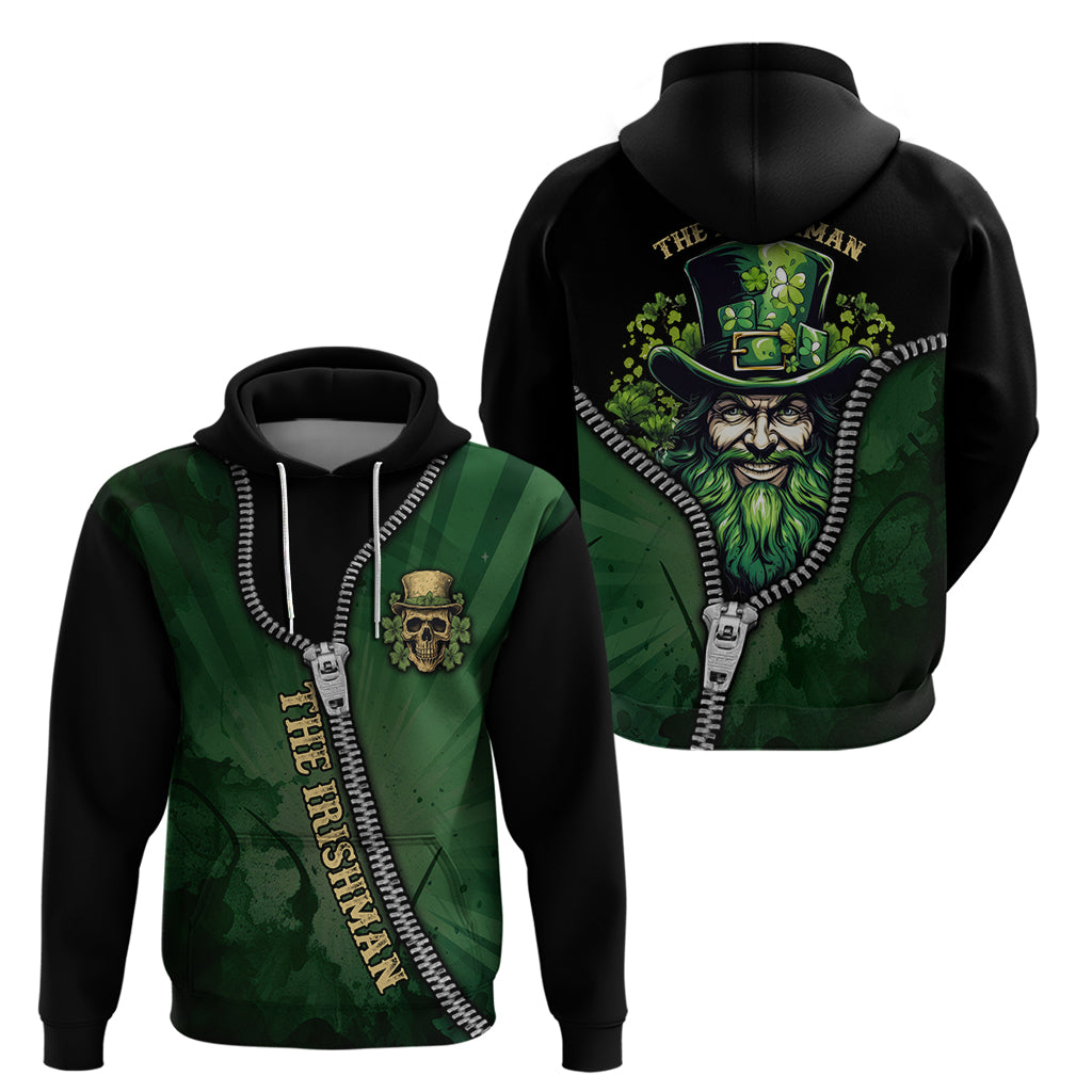 The Irish Man 3D Zip Art Hoodie - Vibe Hoodie Shop