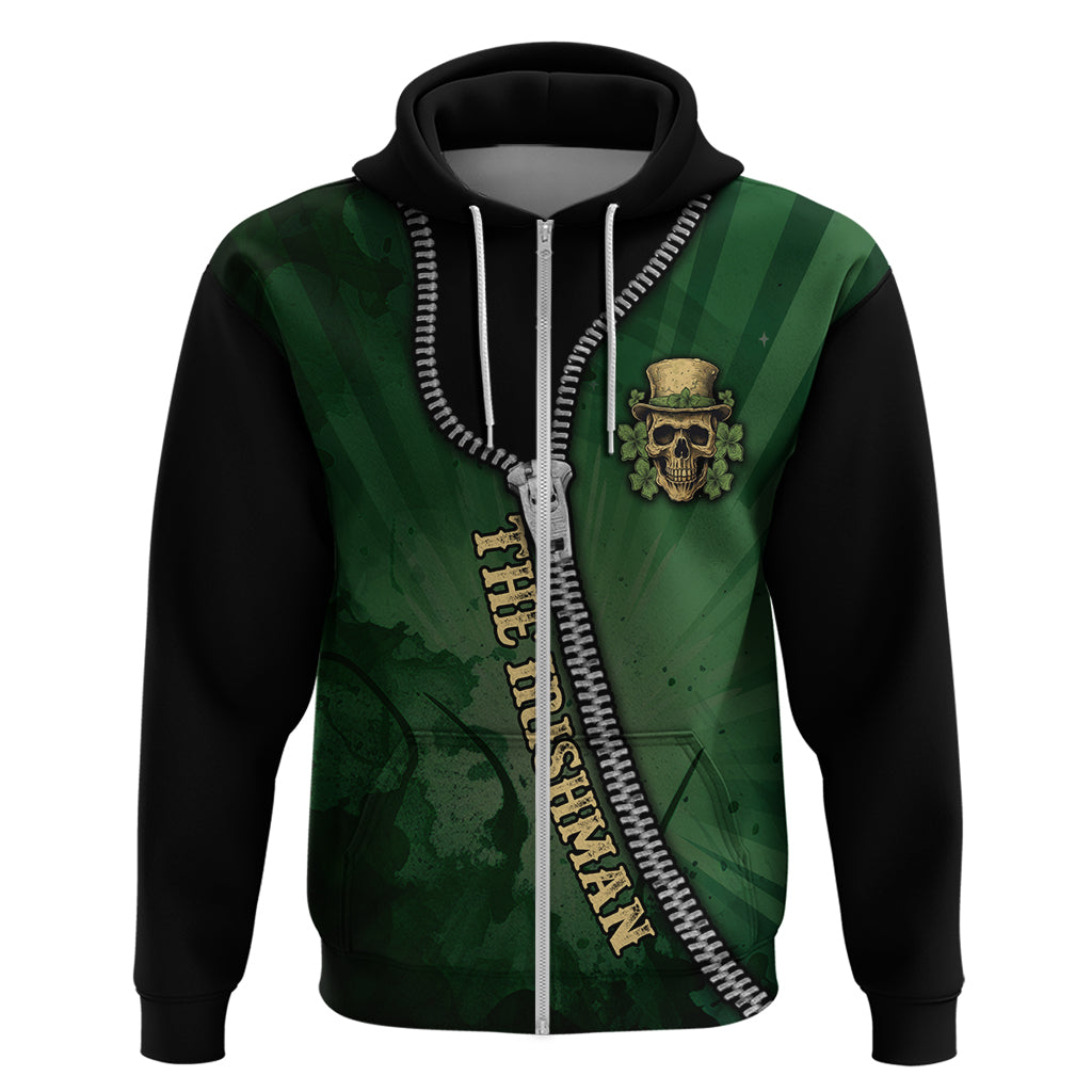 The Irish Man 3D Zip Art Hoodie - Vibe Hoodie Shop