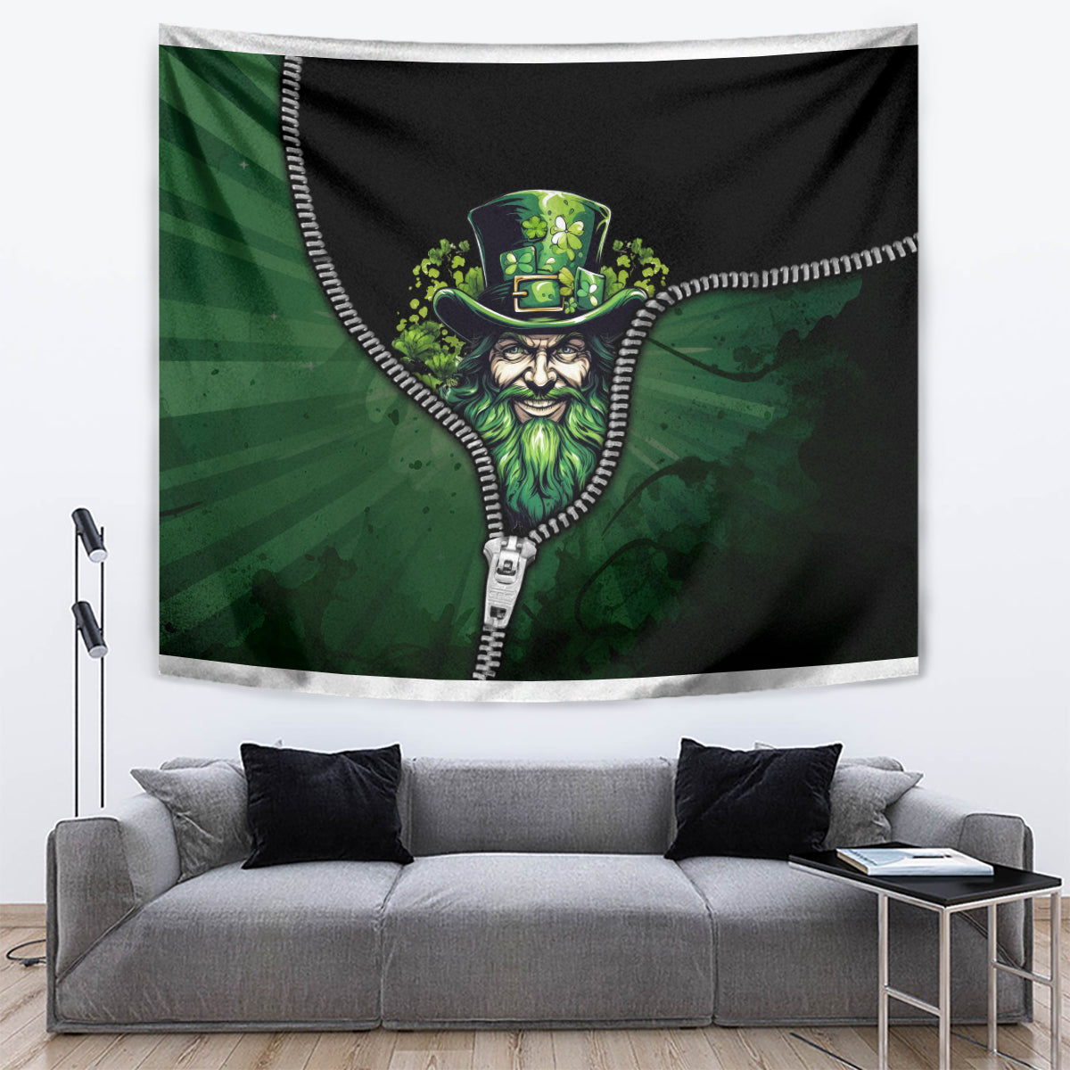 The Irish Man 3D Zip Art Tapestry - Vibe Hoodie Shop