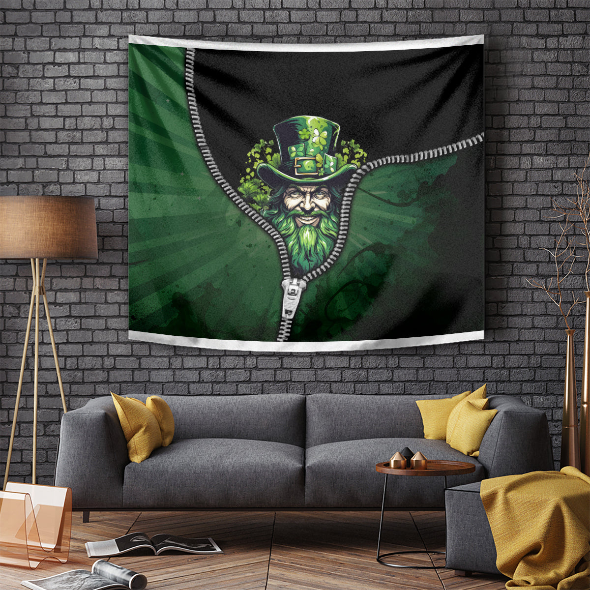 The Irish Man 3D Zip Art Tapestry - Vibe Hoodie Shop