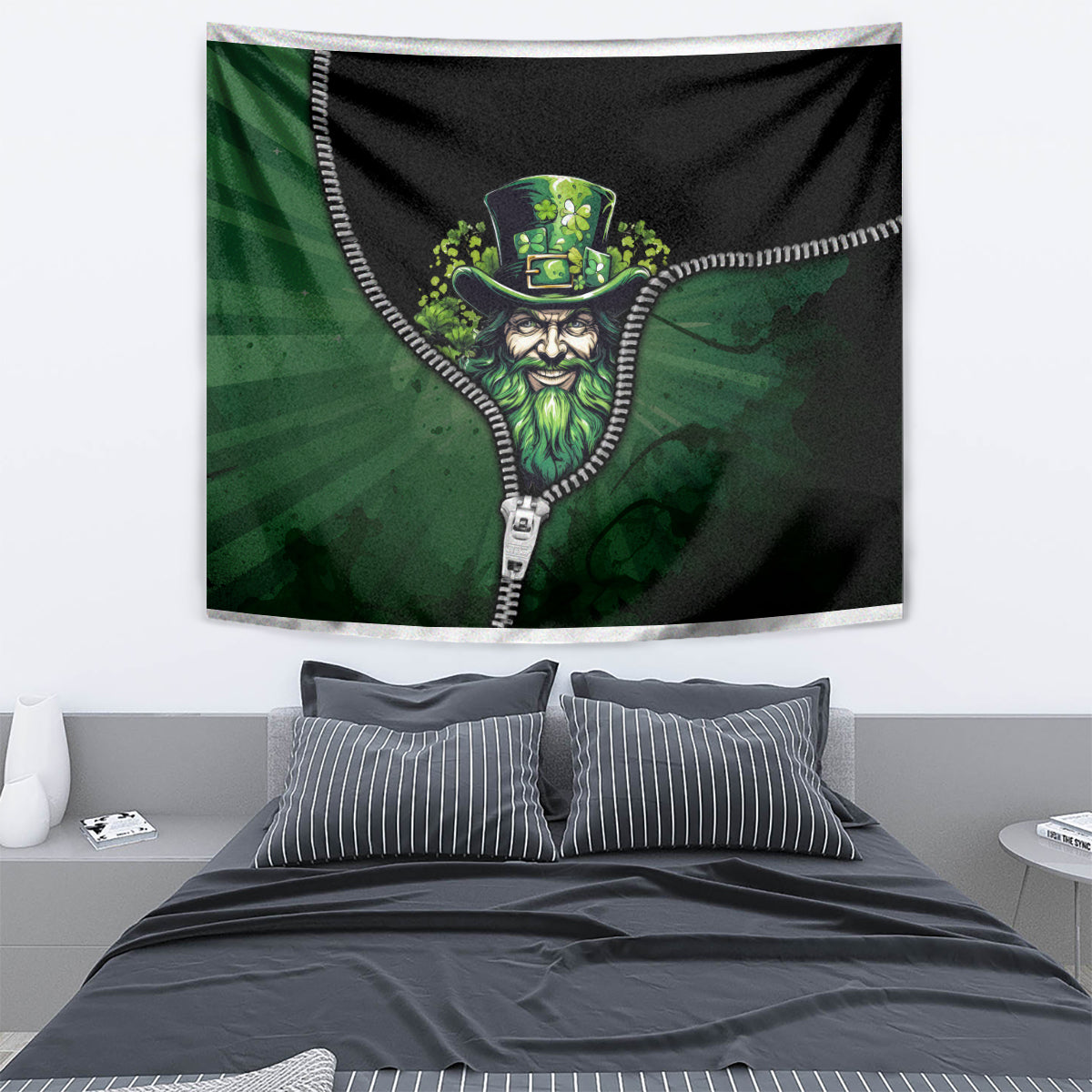 The Irish Man 3D Zip Art Tapestry - Vibe Hoodie Shop