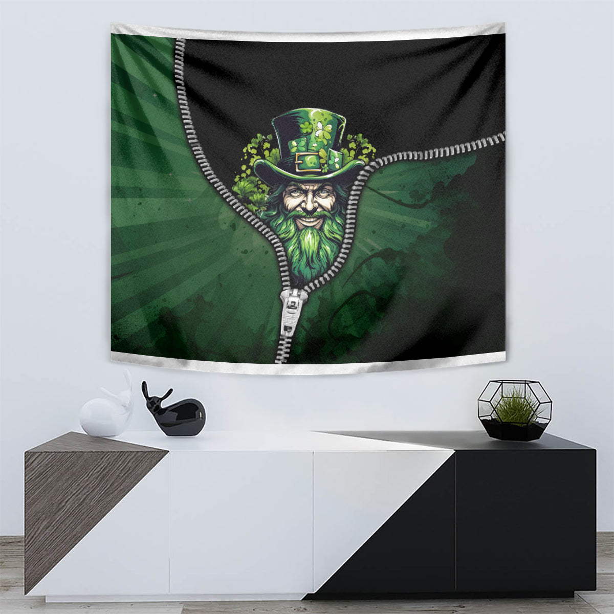 The Irish Man 3D Zip Art Tapestry - Vibe Hoodie Shop