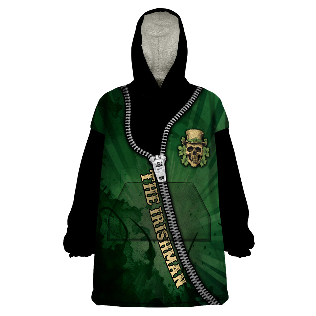 The Irish Man 3D Zip Art Wearable Blanket Hoodie - Vibe Hoodie Shop