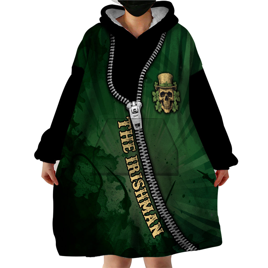 The Irish Man 3D Zip Art Wearable Blanket Hoodie - Vibe Hoodie Shop