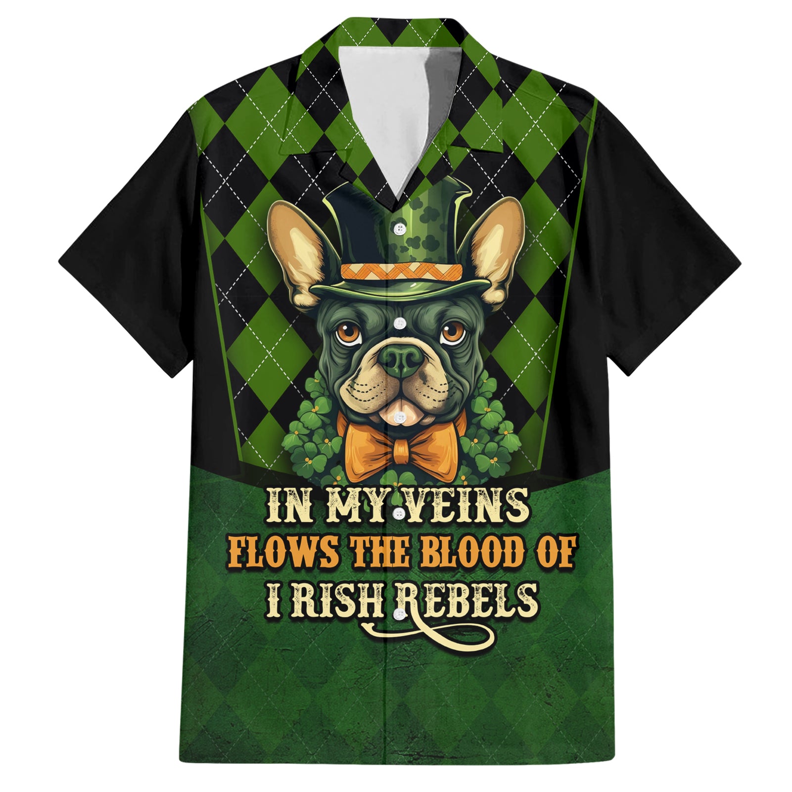 In My Veins Flows The Blood Of Irish Rebels Hawaiian Shirt - Vibe Hoodie Shop