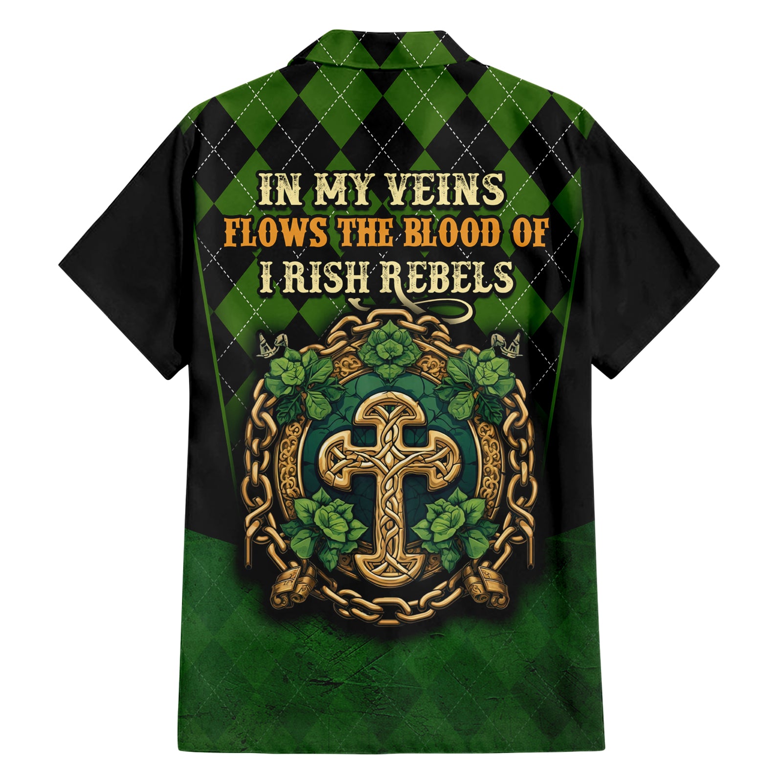 In My Veins Flows The Blood Of Irish Rebels Hawaiian Shirt - Vibe Hoodie Shop