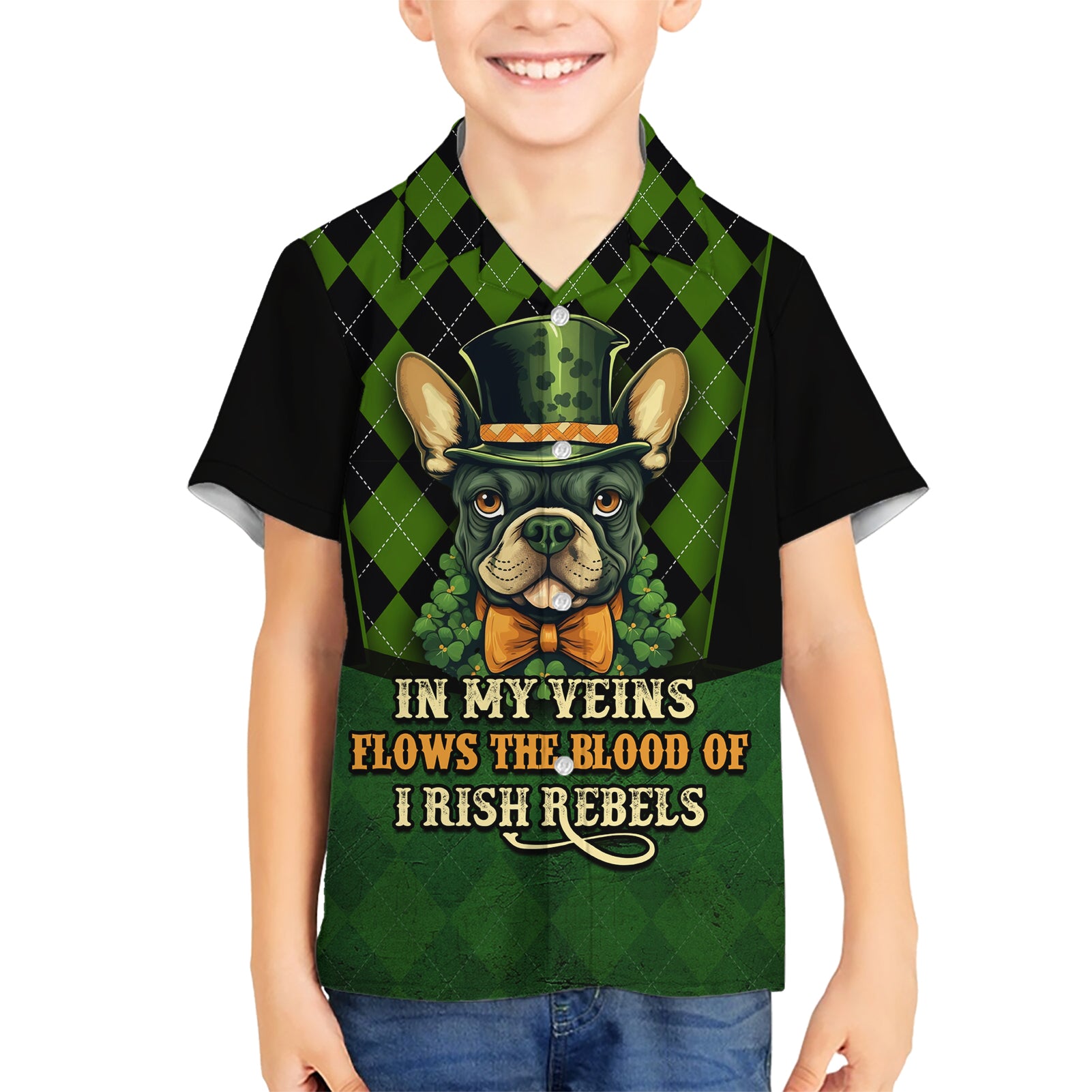 In My Veins Flows The Blood Of Irish Rebels Hawaiian Shirt - Vibe Hoodie Shop