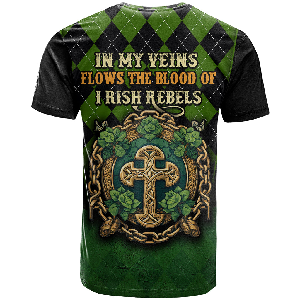 In My Veins Flows The Blood Of Irish Rebels T Shirt - Vibe Hoodie Shop