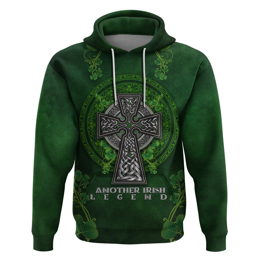Irish Cross Mix With Shamrock Floral Hoodie - Vibe Hoodie Shop