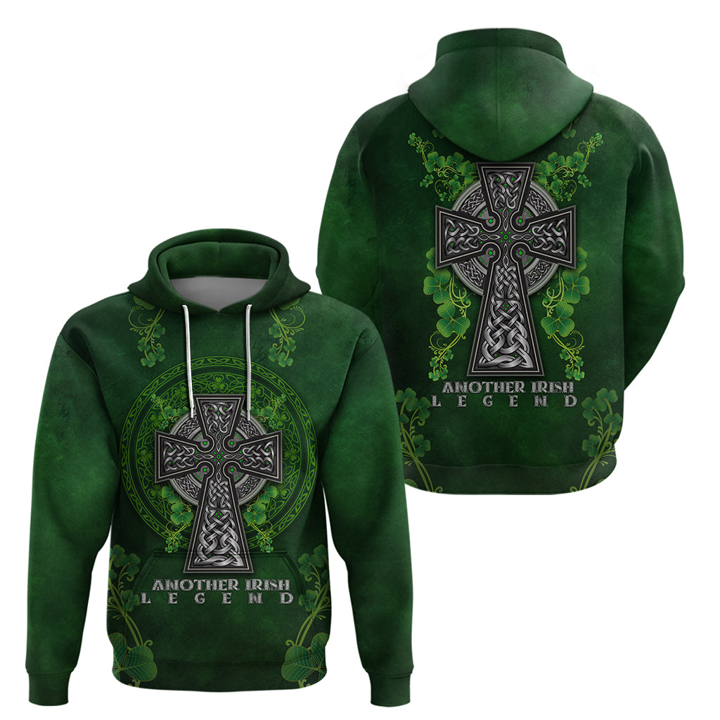 Irish Cross Mix With Shamrock Floral Hoodie - Vibe Hoodie Shop
