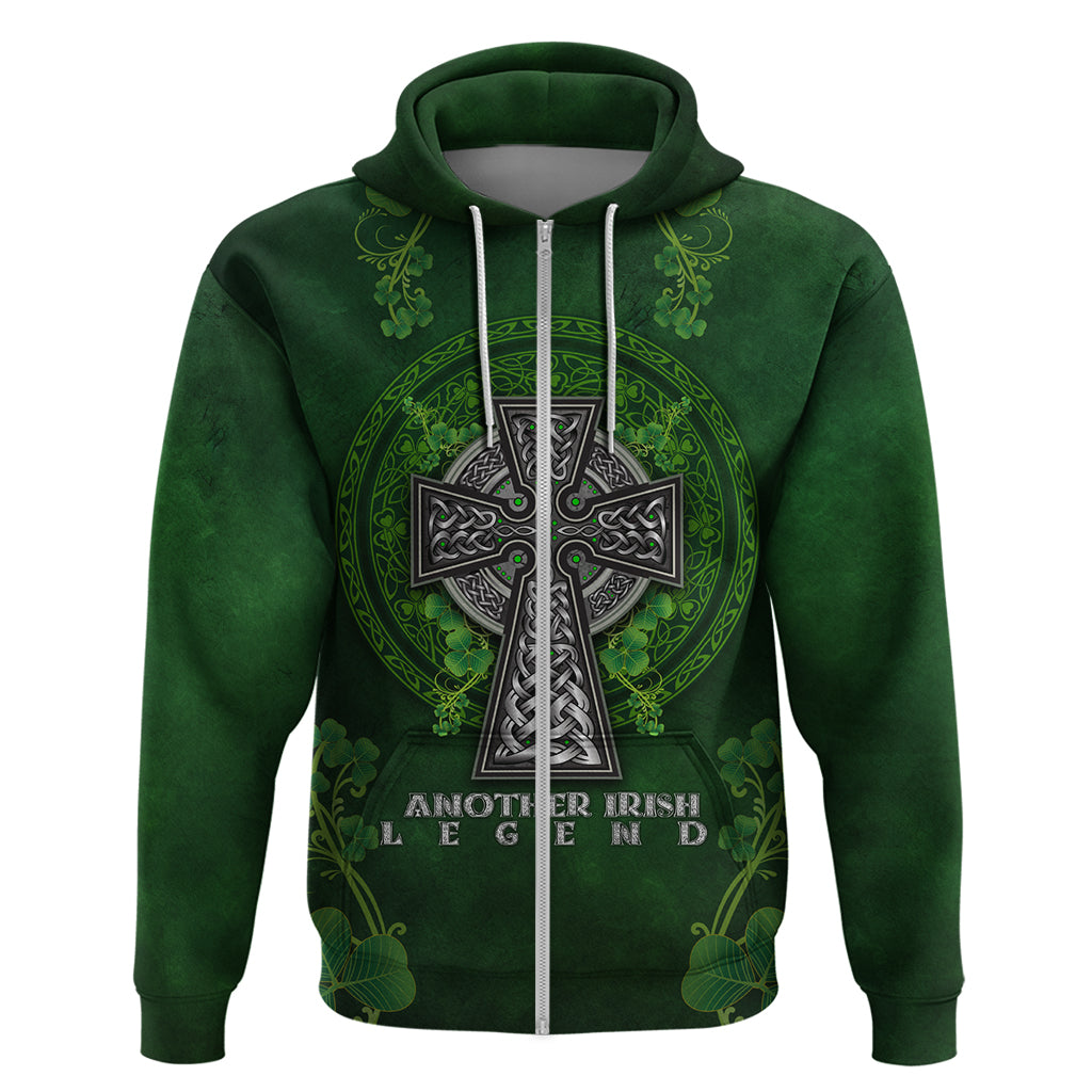 Irish Cross Mix With Shamrock Floral Hoodie - Vibe Hoodie Shop
