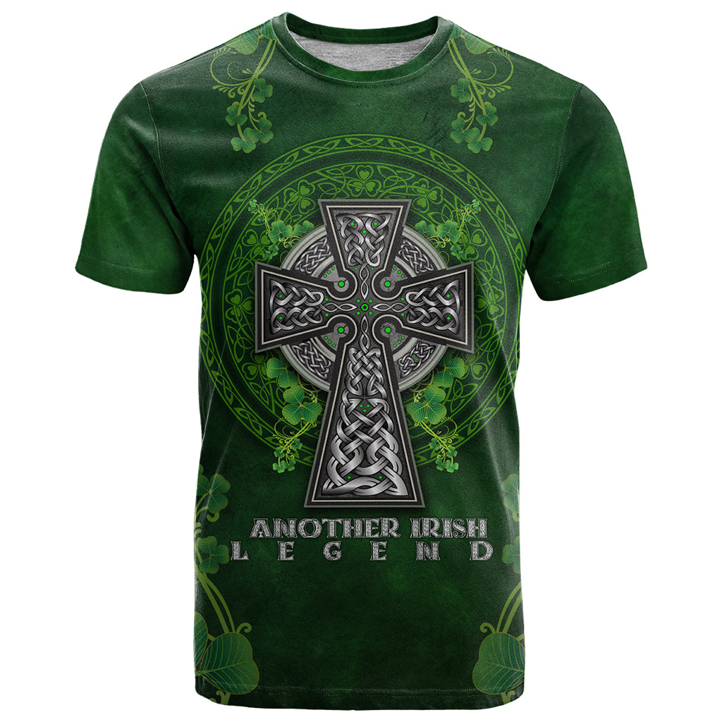 Irish Cross Mix With Shamrock Floral T Shirt - Vibe Hoodie Shop