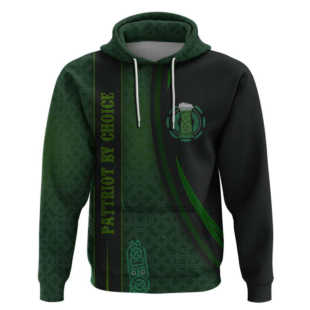 Beer Cup Pattern And Celtic Circle Green Hoodie - Vibe Hoodie Shop