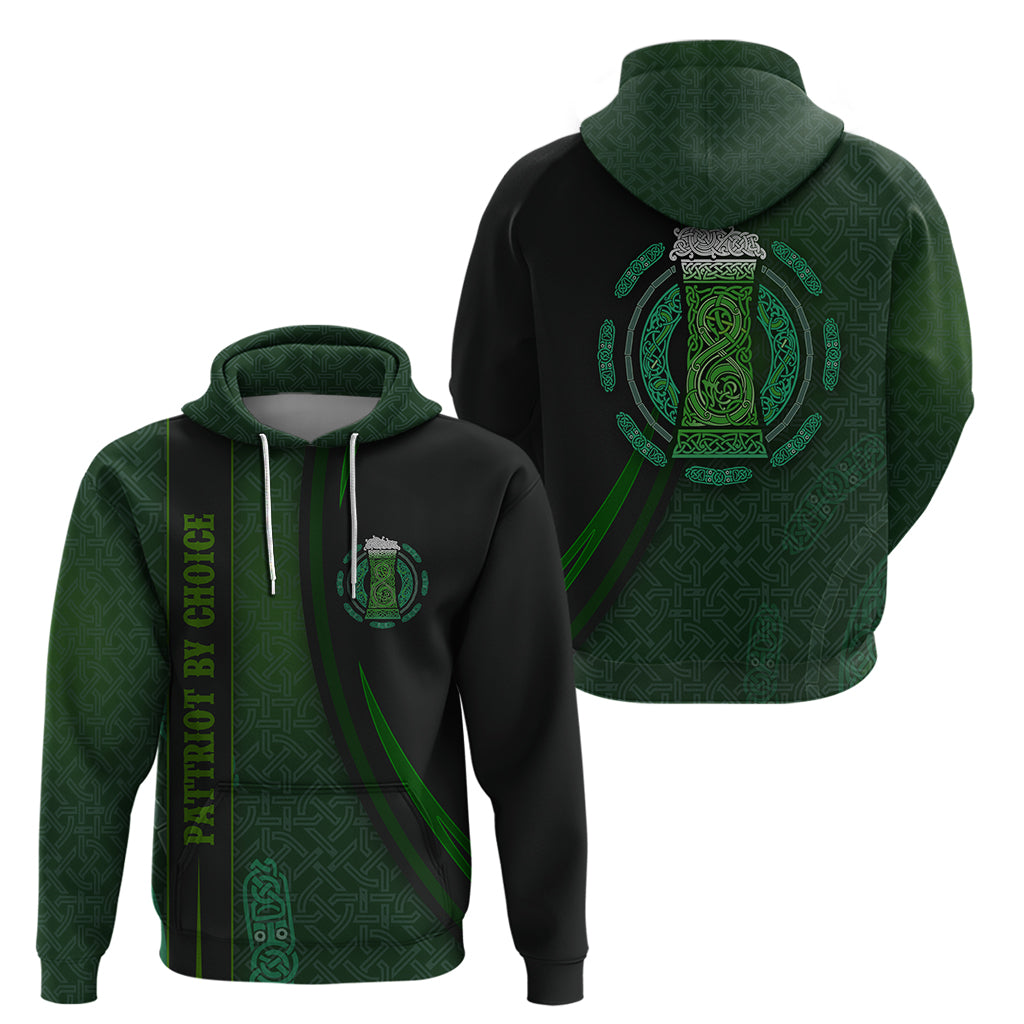 Beer Cup Pattern And Celtic Circle Green Hoodie - Vibe Hoodie Shop