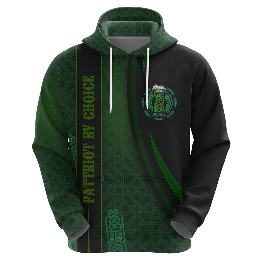 Beer Cup Pattern And Celtic Circle Green Hoodie - Vibe Hoodie Shop
