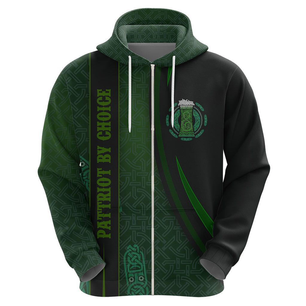 Beer Cup Pattern And Celtic Circle Green Hoodie - Vibe Hoodie Shop