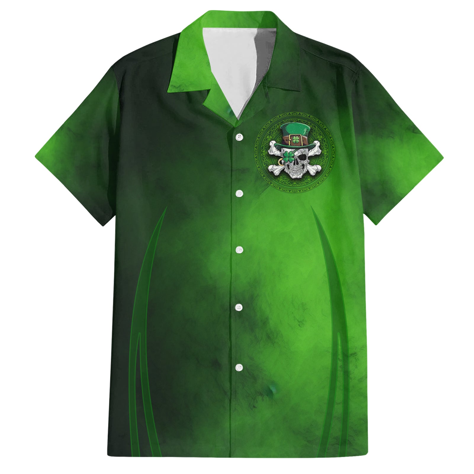 Irish Pride - Skull Cross Mix Hawaiian Shirt - Vibe Hoodie Shop
