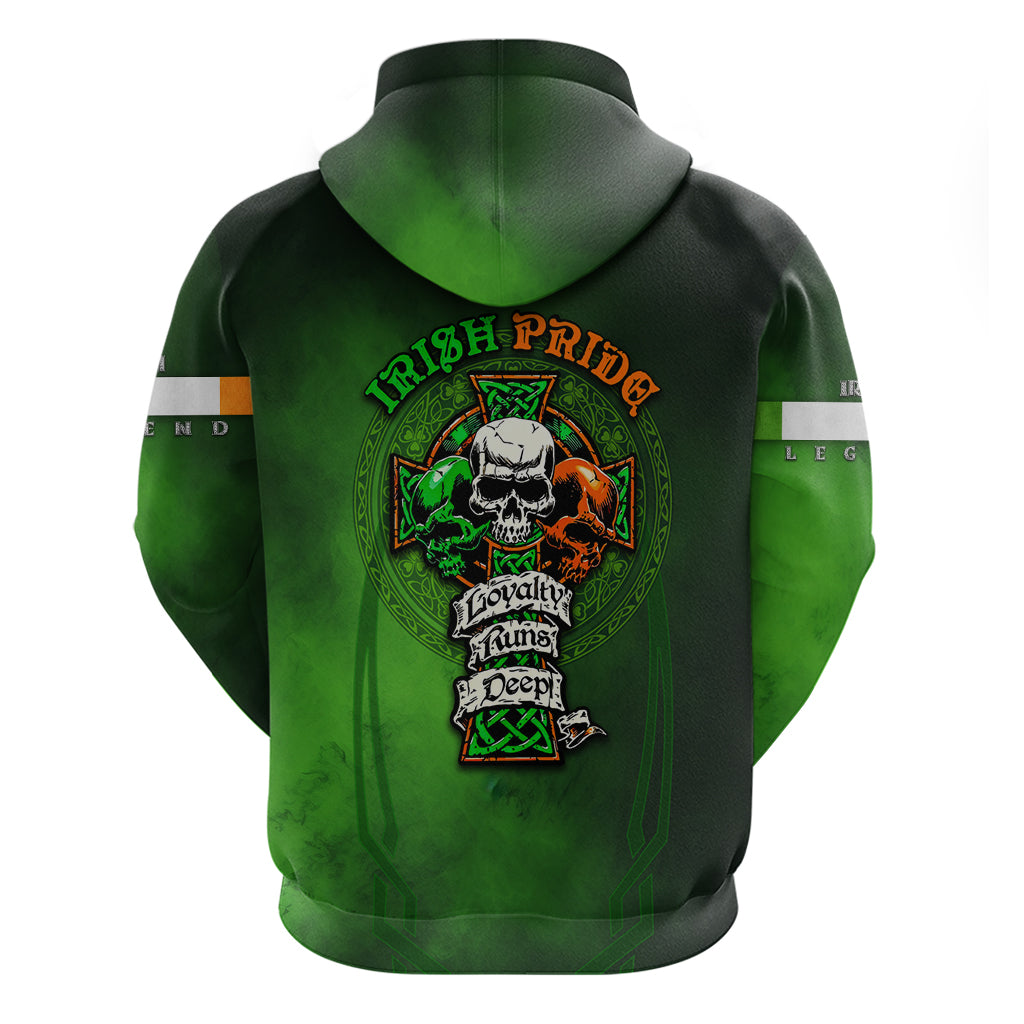 Irish Pride - Skull Cross Mix Hoodie - Vibe Hoodie Shop