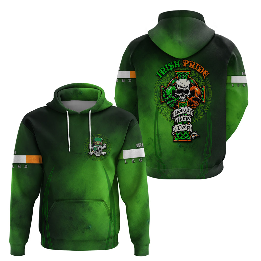 Irish Pride - Skull Cross Mix Hoodie - Vibe Hoodie Shop