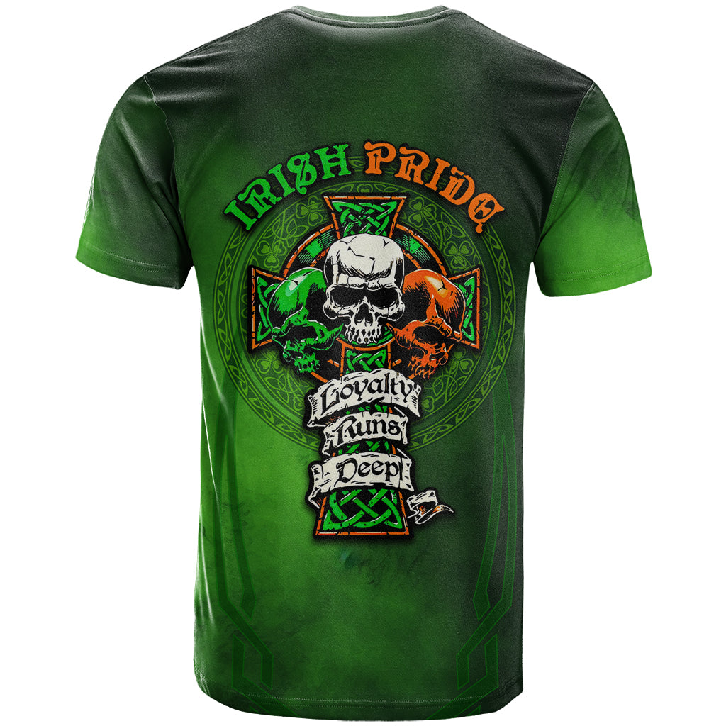 Irish Pride - Skull Cross Mix T Shirt - Vibe Hoodie Shop