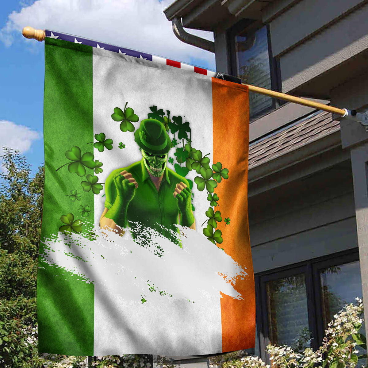 The Irish Man Garden Flag - Vibe Hoodie Shop