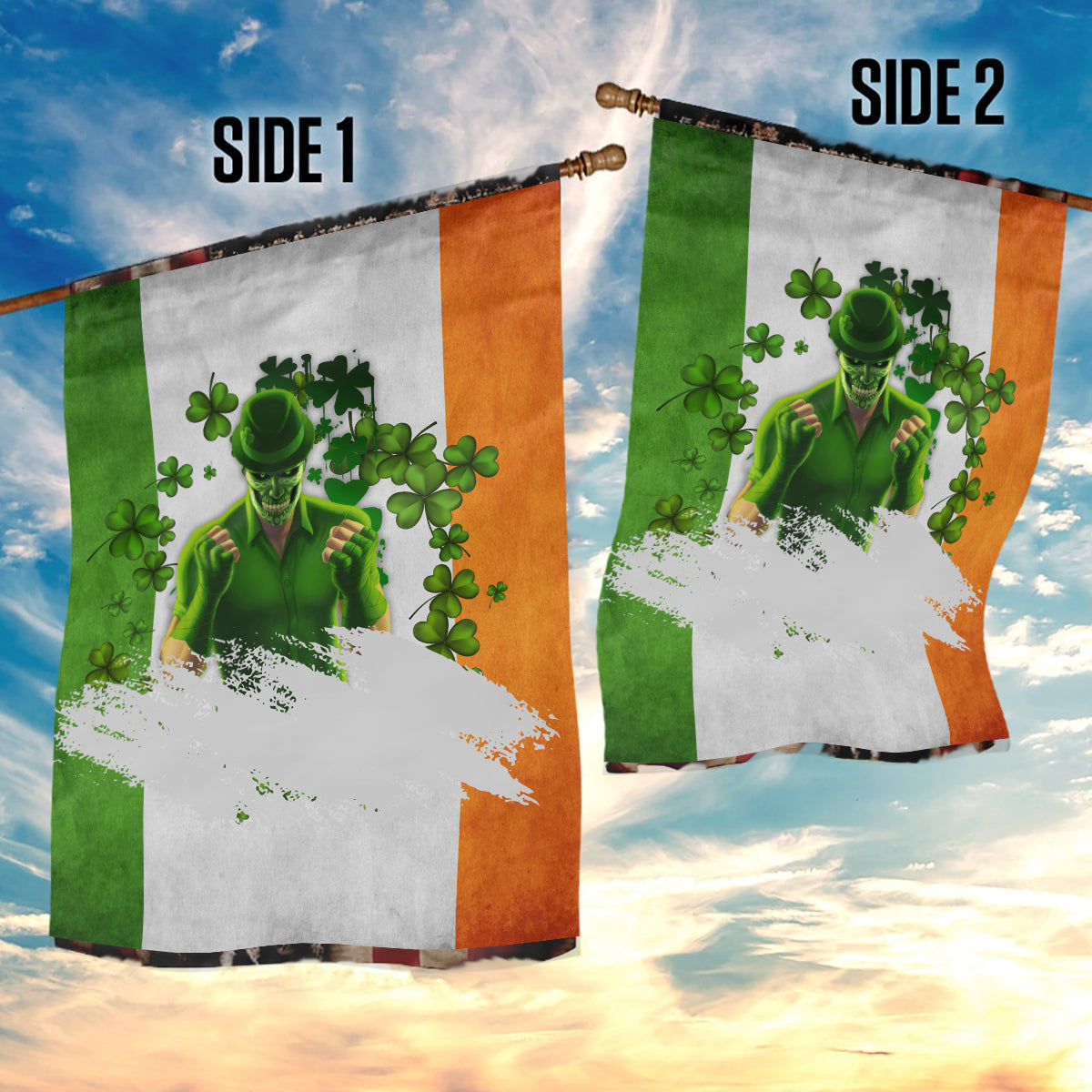 The Irish Man Garden Flag - Vibe Hoodie Shop