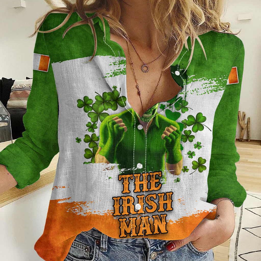 The Irish Man Women Casual Shirt - Vibe Hoodie Shop
