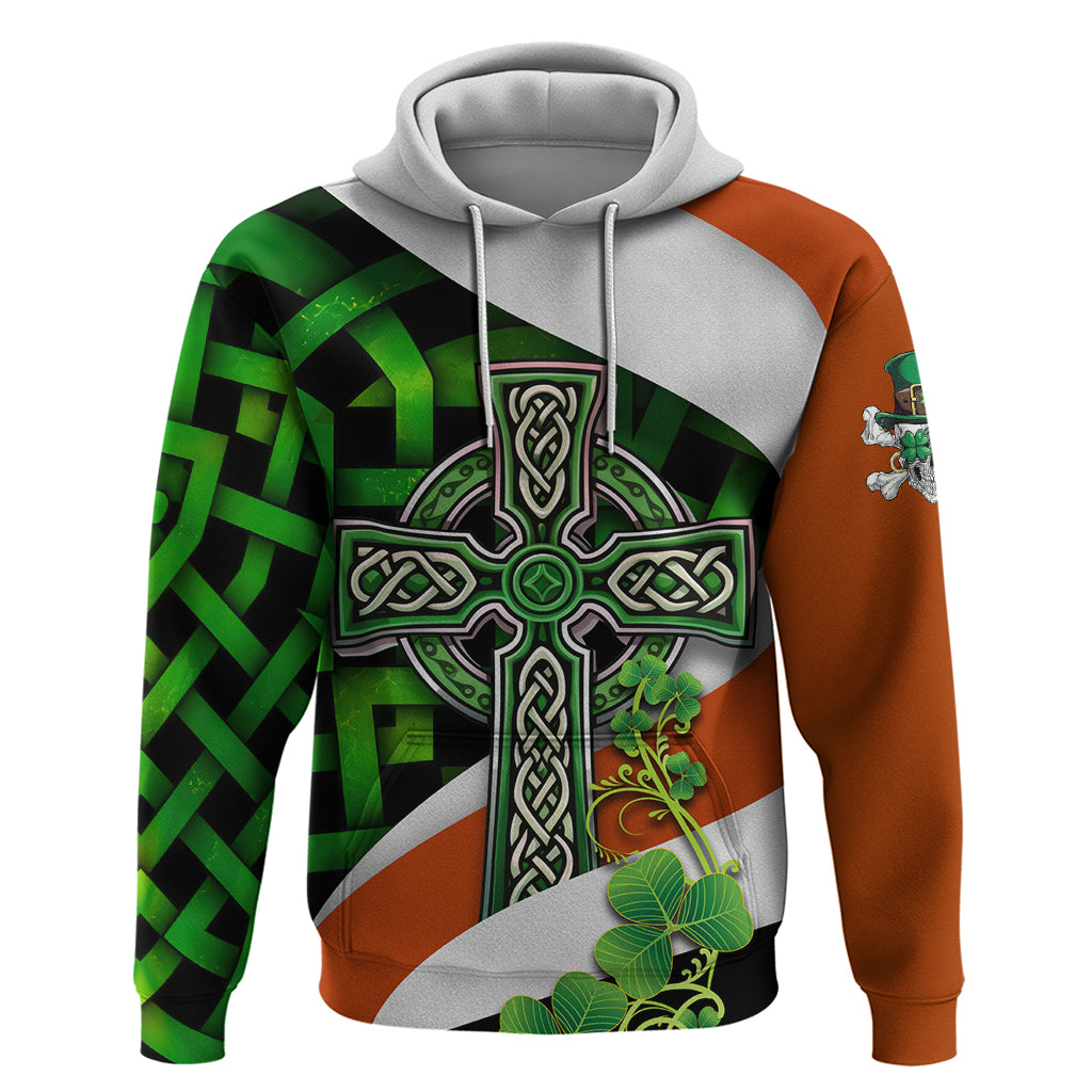 Patrick Day - Irish Cross - Lucky Girl Hoodie - Vibe Hoodie Shop