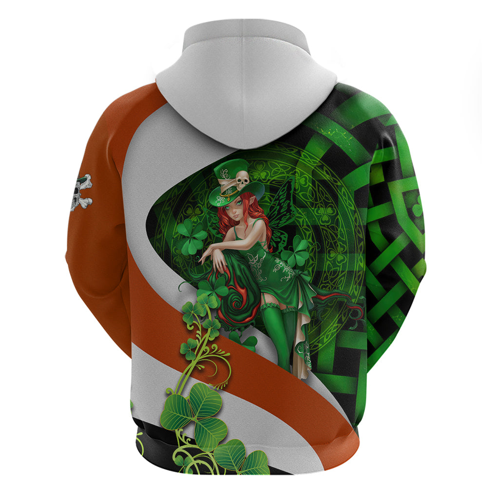 Patrick Day - Irish Cross - Lucky Girl Hoodie - Vibe Hoodie Shop