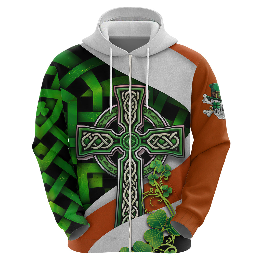 Patrick Day - Irish Cross - Lucky Girl Hoodie - Vibe Hoodie Shop