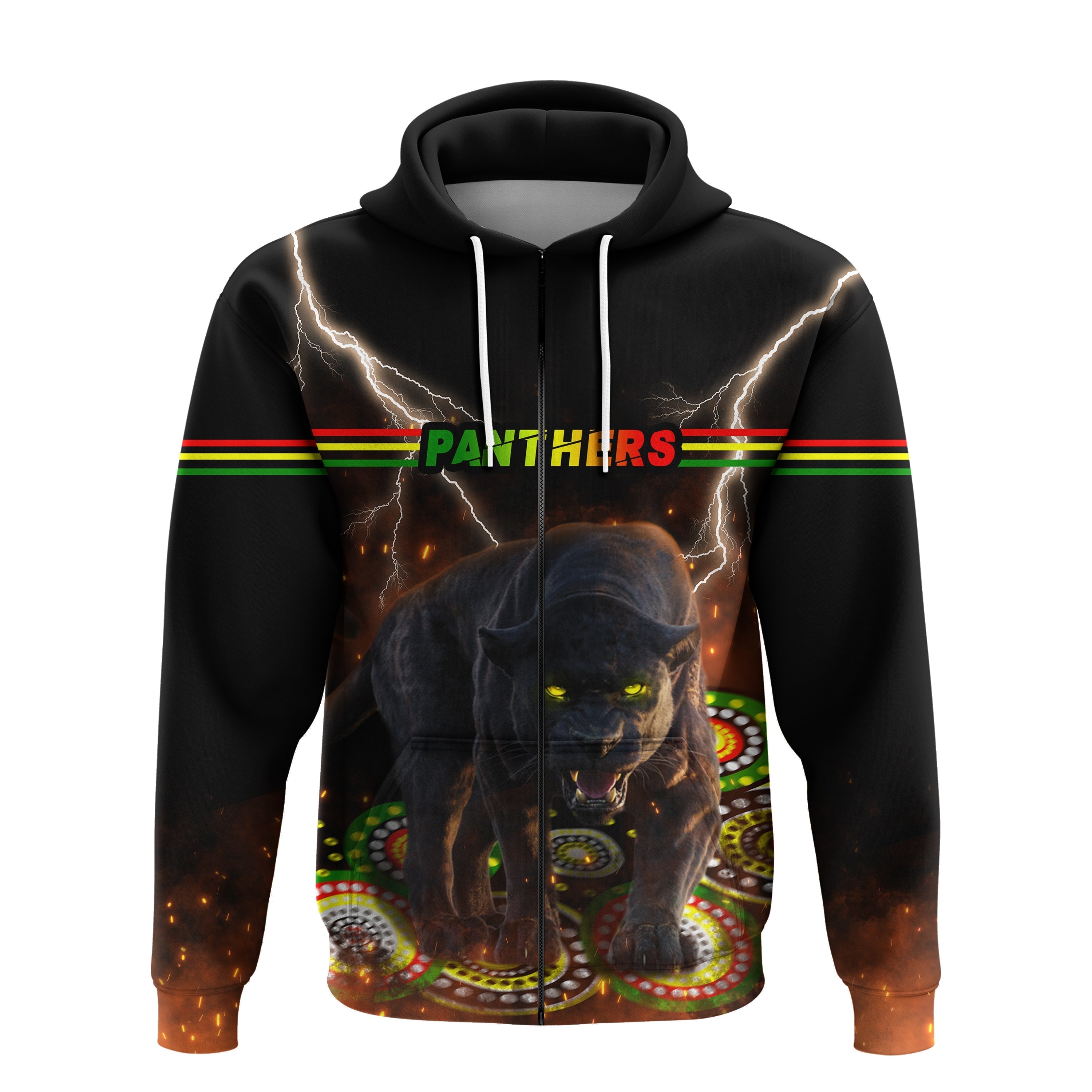 (Custom Personalised) Panthers Zip Hoodie Special Style LT16 - Vibe Hoodie Shop