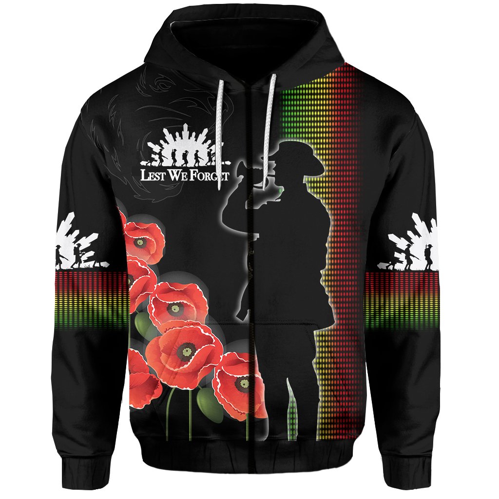 Panthers ANZAC Day Zip Hoodie - Vibe Hoodie Shop