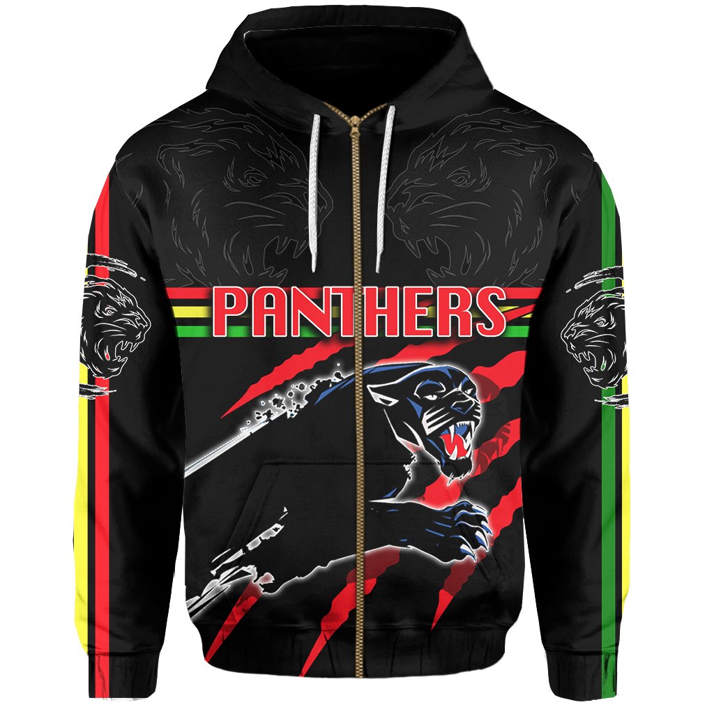Panthers All Over Zip Hoodie Claws - Vibe Hoodie Shop