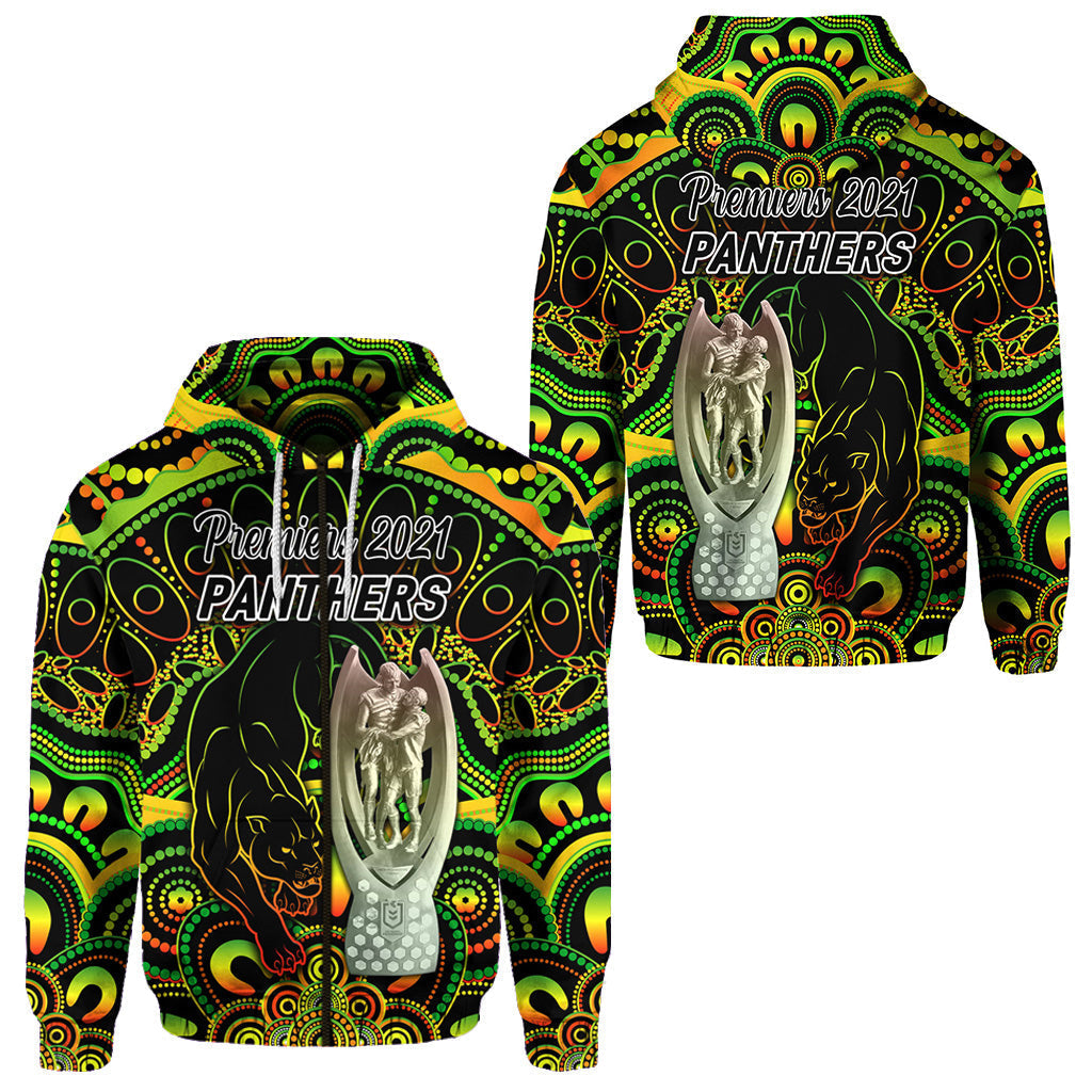 Penrith Panthers Zip Hoodie 2021 Indigenous Premiers - Trophy LT8 - Vibe Hoodie Shop