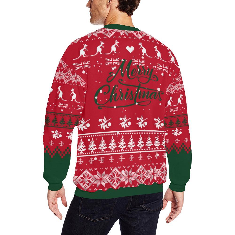 Christmas Sweatshirt, Santa Claus In Beach Koala Kangaroo - Vibe Hoodie Shop