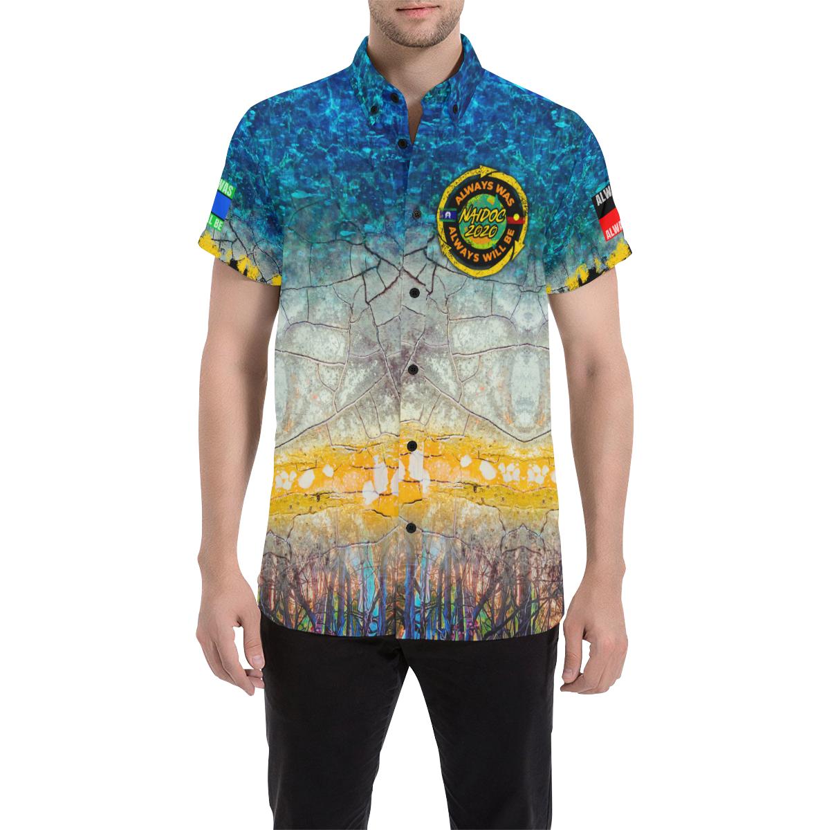 Aboriginal Short Sleeve Shirt - NAIDOC Week 2020 - Vibe Hoodie Shop