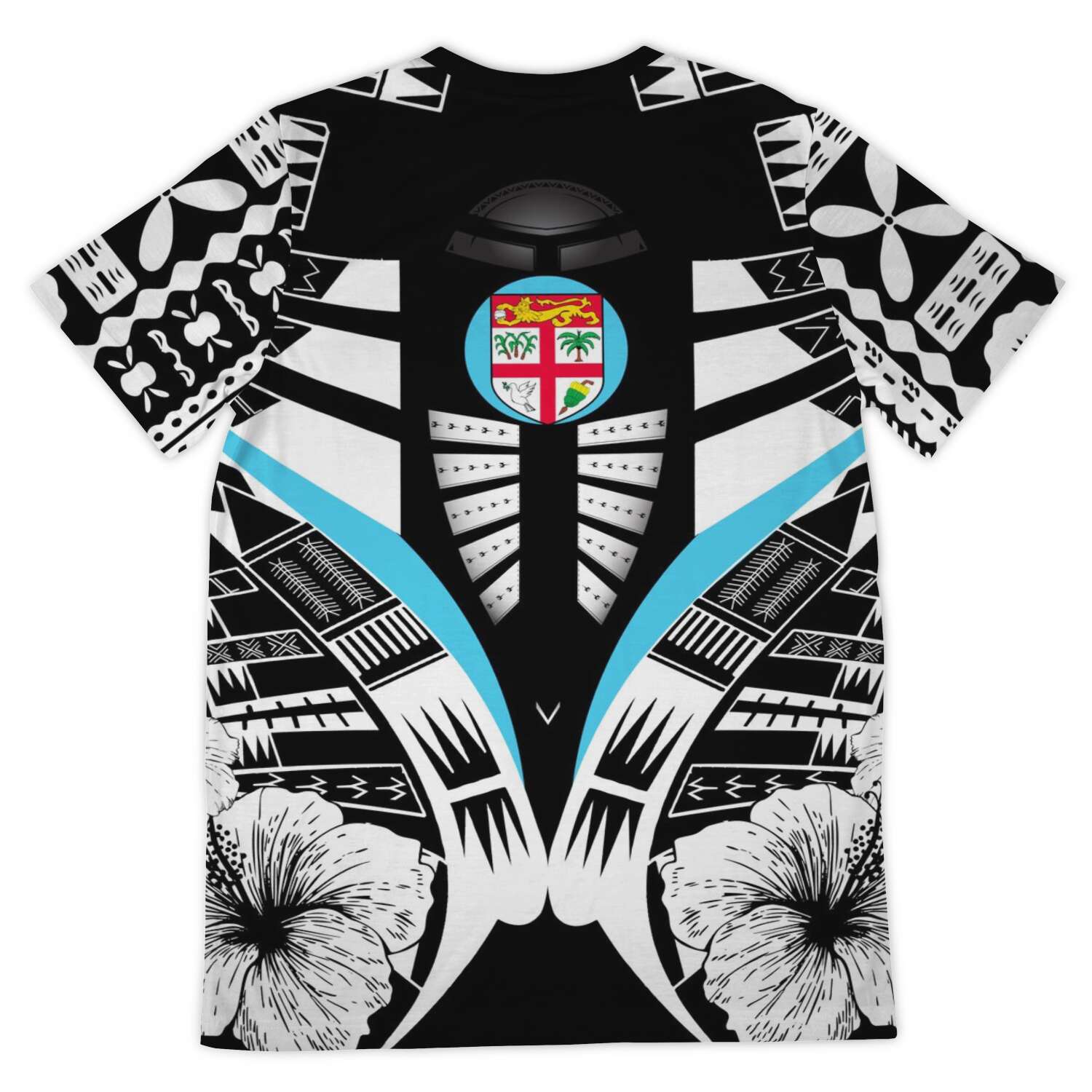 Fiji Tattoo T shirt Hibiscus - Vibe Hoodie Shop