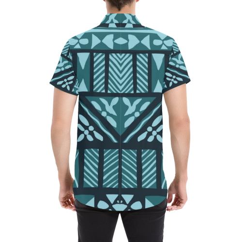 Tapa Retro Tropical Cloth All Over Print Short Sleeve Shirt - Vibe Hoodie Shop