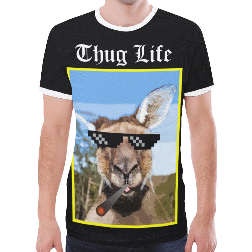 T shirt - Kangaroo T shirt Thug Life - Unisex - Vibe Hoodie Shop