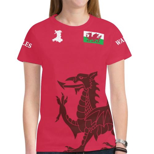 Wales T shirt Welsh Dragon T shirt - Vibe Hoodie Shop