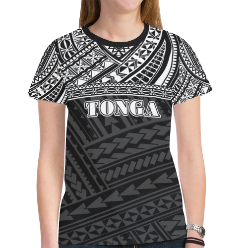 Tonga All Over Print T shirt - Black Version - Vibe Hoodie Shop