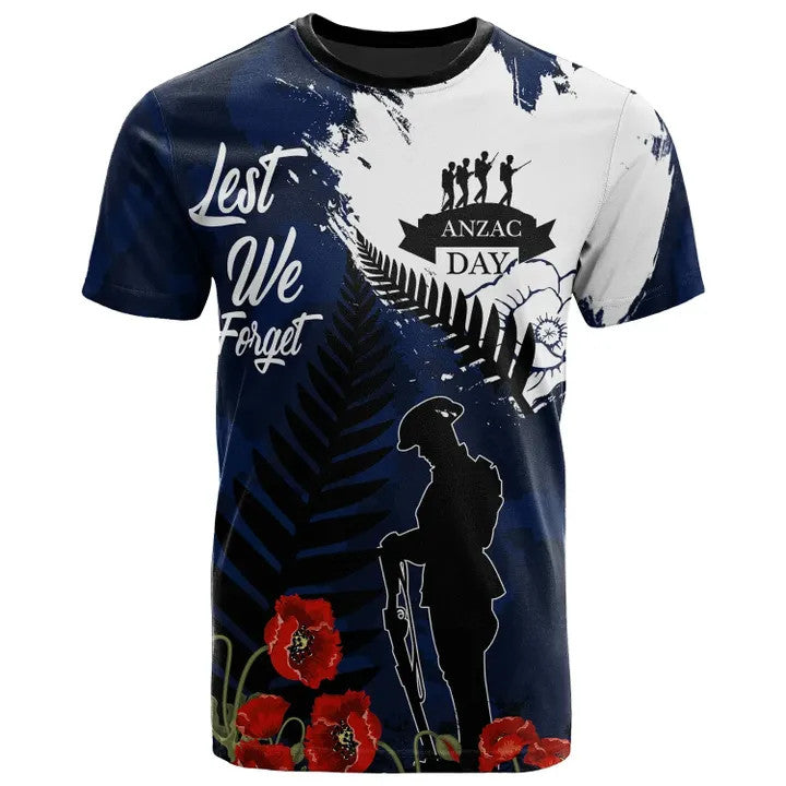 New Zealand Anzac T-Shirt - Anzac Day - Vibe Hoodie Shop