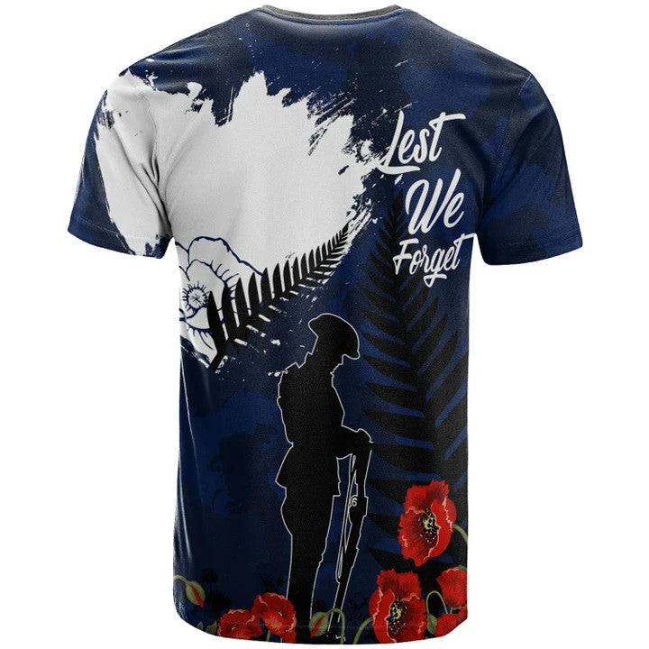 New Zealand Anzac T-Shirt - Anzac Day - Vibe Hoodie Shop