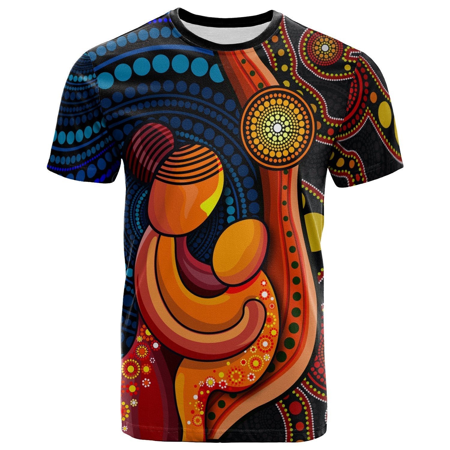 Australia T shirt - Aboriginal Mother And Son - Vibe Hoodie Shop