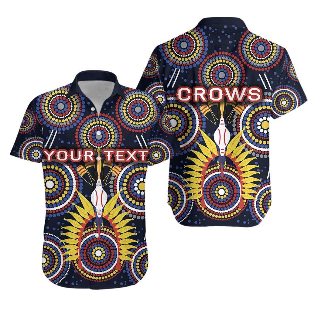 (Custom Personalised) Adelaide Hawaiian Shirt Original Indigenous Crows - Vibe Hoodie Shop