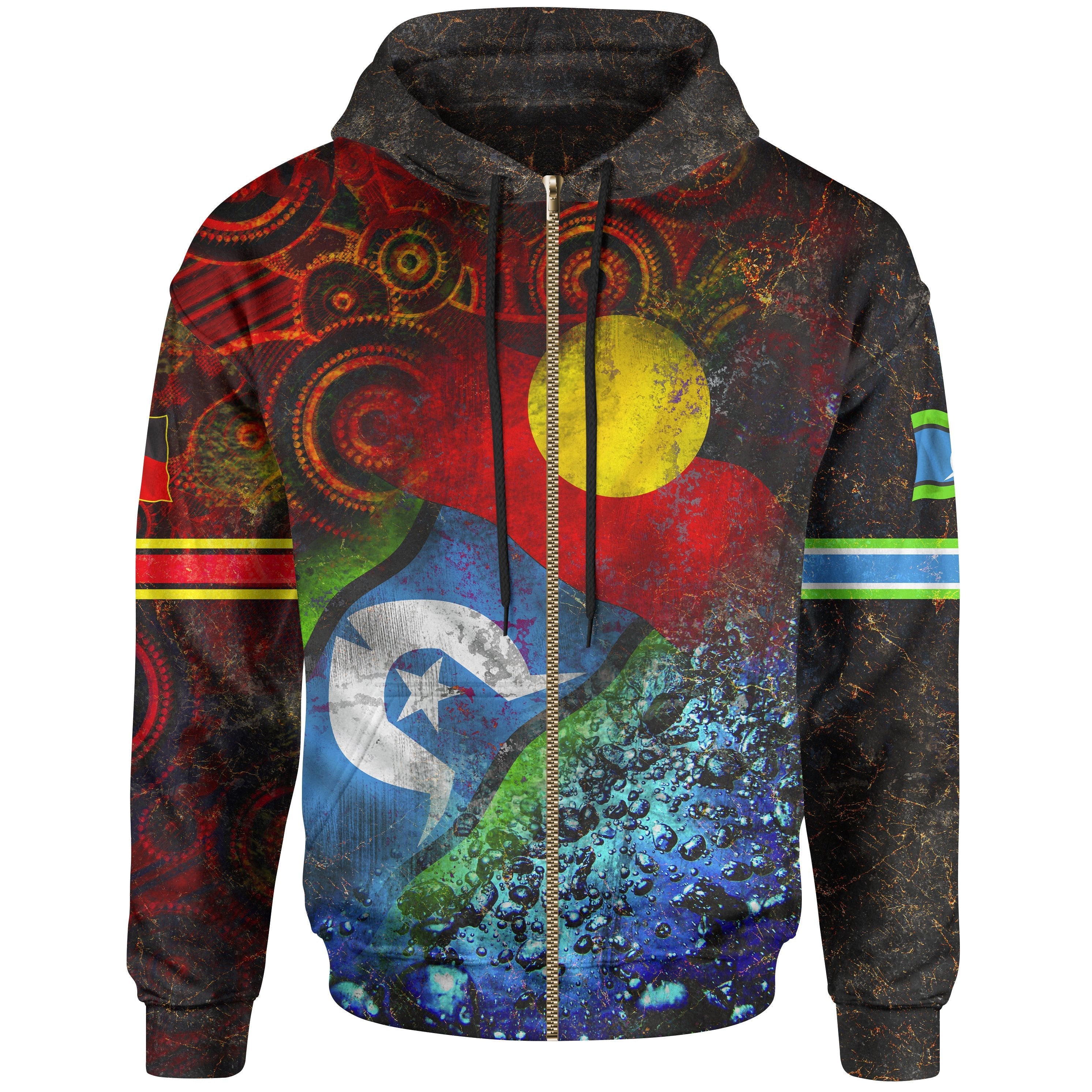 Zip - Up Hoodie - Always Was, Always Will Be NAIDOC Week 2021 - Vibe Hoodie Shop