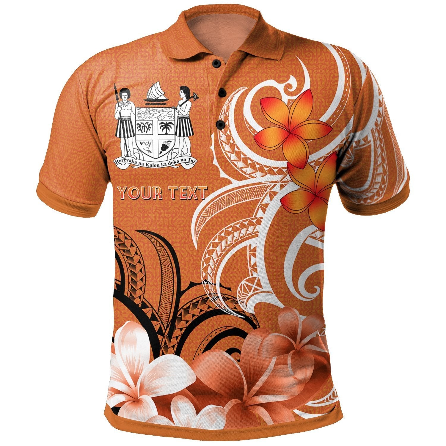 Custom Fiji Personalised Polo Shirt - Fijian Spirit - Vibe Hoodie Shop